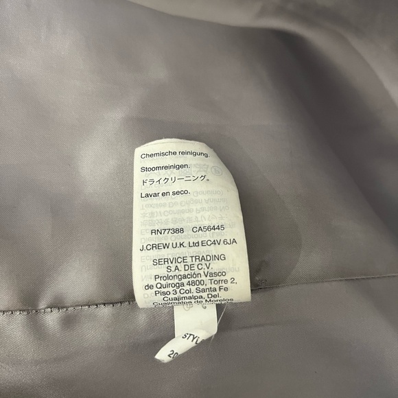 J Crew Italian Stadium Cloth Nello Gori Wool Blend Chateau Coat - Picture 8 of 9